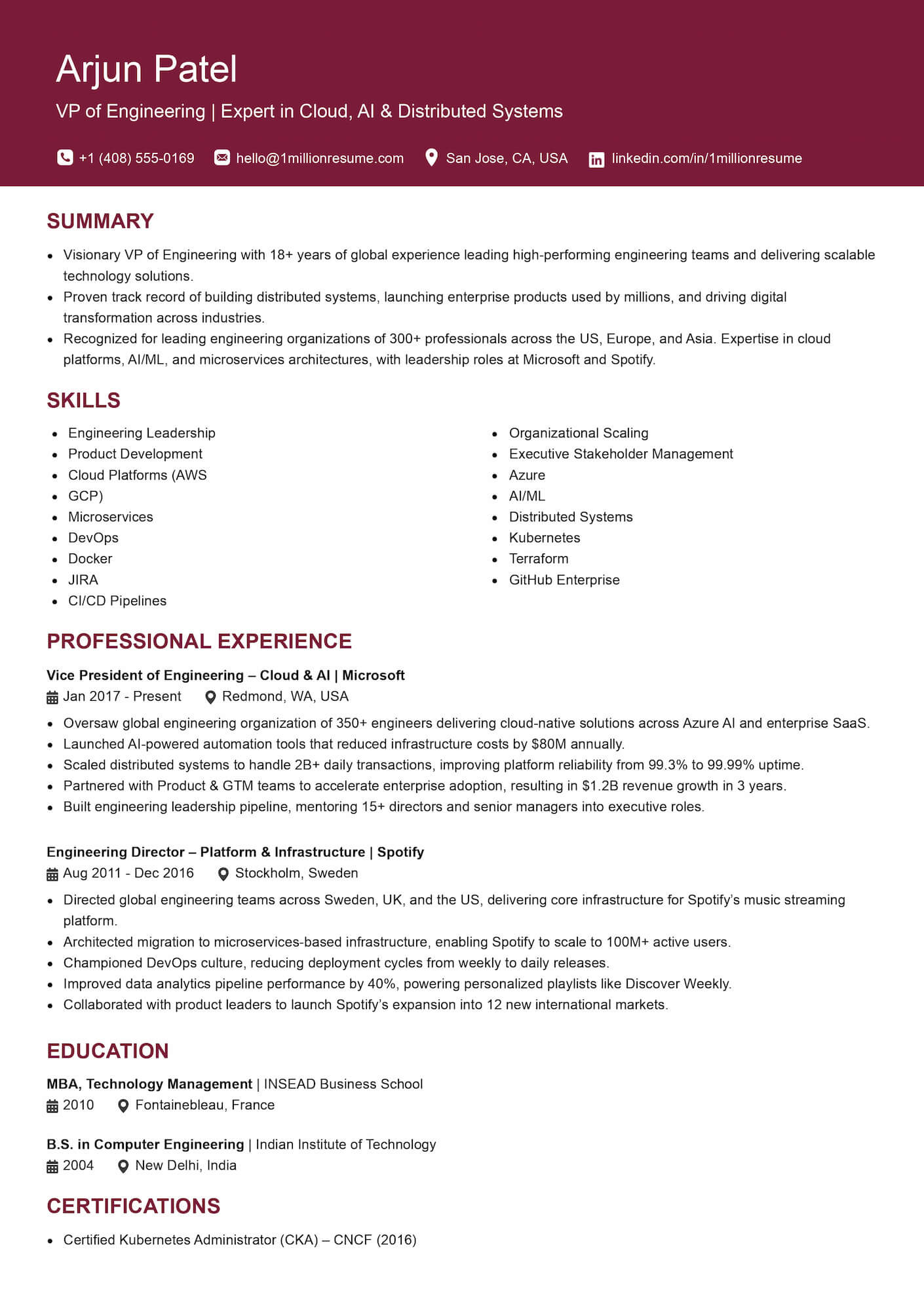 resume templates